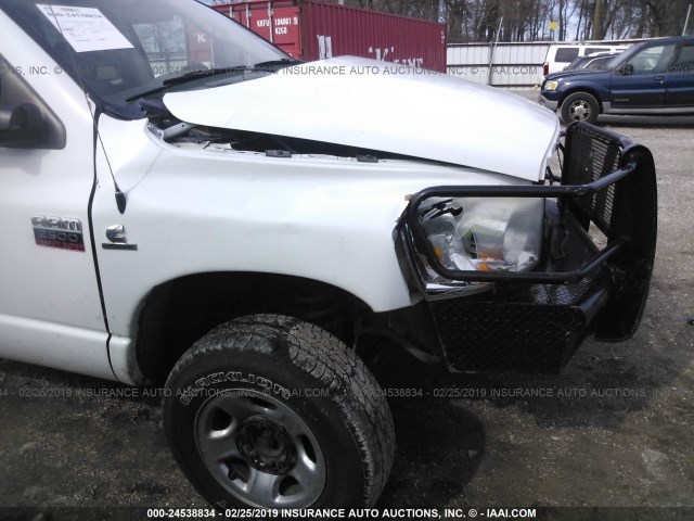 3D7KS28A68G215388 - 2008 DODGE RAM 2500 ST/SLT WHITE photo 6