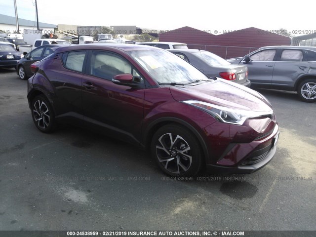 JTNKHMBX4J1004563 - 2018 TOYOTA C-HR XLE/XLE PREMIUM წითელი ფოტო 1