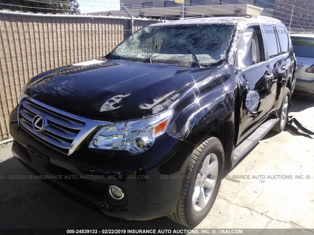 JTJBM7FX3B5028985 - 2011 LEXUS GX BLACK photo 2