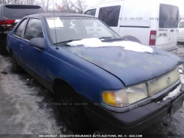 1MEPM31X9PK636140 - 1993 MERCURY TOPAZ GS BLUE photo 1