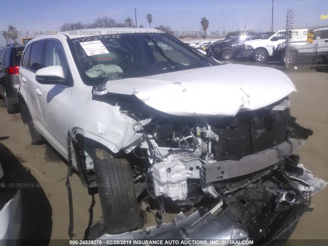 5TDZZRFH2HS202264 - 2017 TOYOTA HIGHLANDER LE/LE PLUS WHITE photo 1