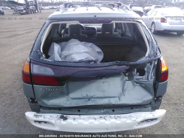 4S3BH675247619900 - 2004 SUBARU LEGACY OUTBACK AWP 绿色 照片 6