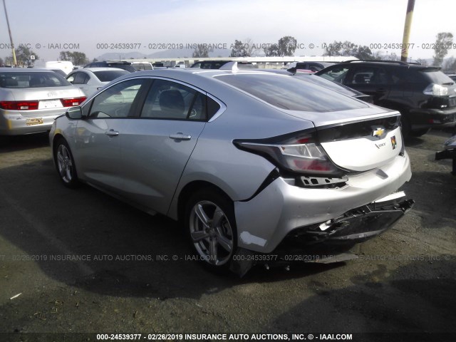 1G1RC6S51HU180063 - 2017 CHEVROLET VOLT LT SILVER photo 3