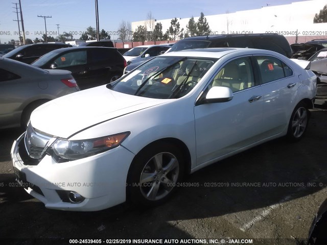 JH4CU2F64EC001049 - 2014 ACURA TSX TECH WHITE photo 2