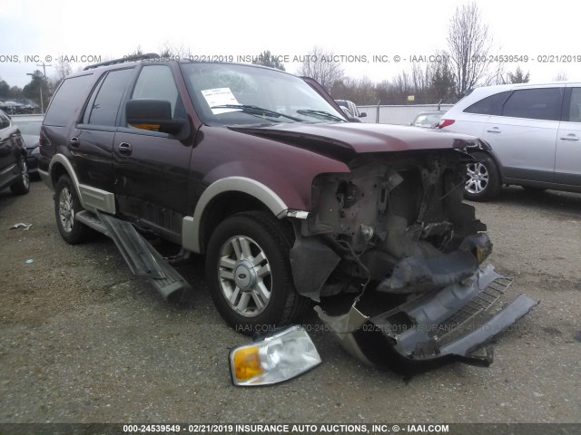 1FMPU17566LA46347 - 2006 FORD EXPEDITION EDDIE BAUER BURGUNDY photo 1