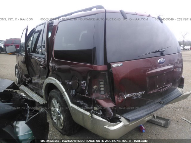 1FMPU17566LA46347 - 2006 FORD EXPEDITION EDDIE BAUER BURGUNDY photo 3