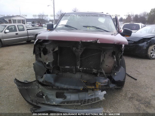 1FMPU17566LA46347 - 2006 FORD EXPEDITION EDDIE BAUER BURGUNDY photo 6