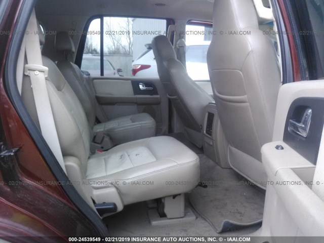 1FMPU17566LA46347 - 2006 FORD EXPEDITION EDDIE BAUER BURGUNDY photo 8