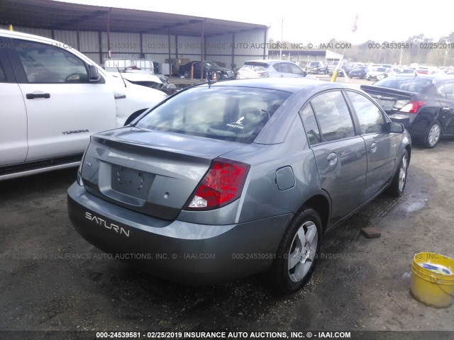 1G8AL55F36Z165710 - 2006 SATURN ION LEVEL 3 GRAY photo 4