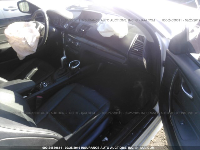 WBAUP7C59BVP21644 - 2011 BMW 128 I WHITE photo 5