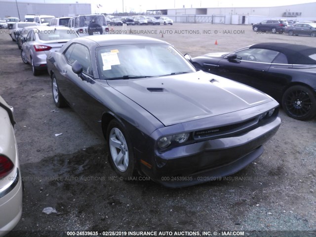 2C3CDYAG3DH562220 - 2013 DODGE CHALLENGER SXT GRAY photo 1