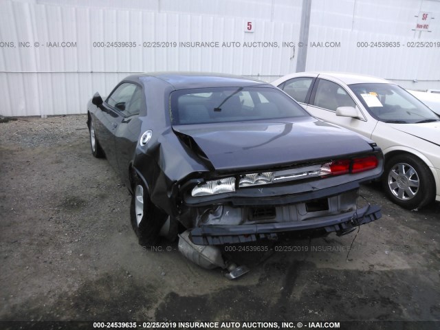 2C3CDYAG3DH562220 - 2013 DODGE CHALLENGER SXT GRAY photo 3