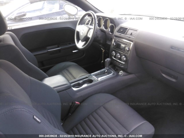 2C3CDYAG3DH562220 - 2013 DODGE CHALLENGER SXT GRAY photo 5