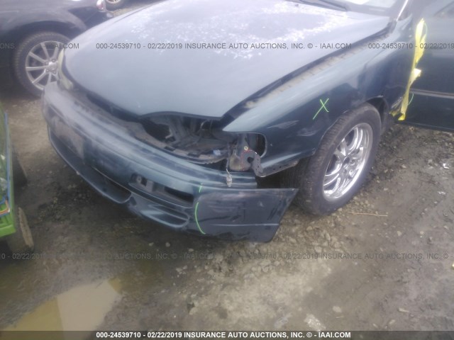 JT2BF12K5T0185834 - 1996 TOYOTA CAMRY LE/XLE/SE GREEN photo 6