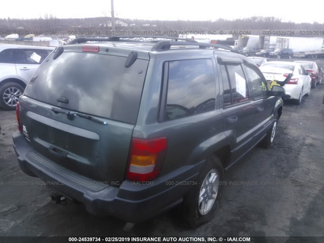 1J4GW48S04C175289 - 2004 JEEP GRAND CHEROKEE LAREDO/COLUMBIA/FREEDOM 绿色 照片 4