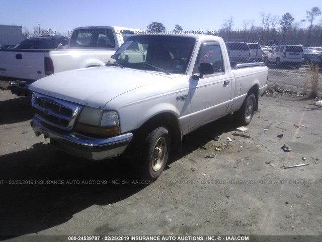 1FTYR10C9WUB32894 - 1998 FORD RANGER WHITE photo 2