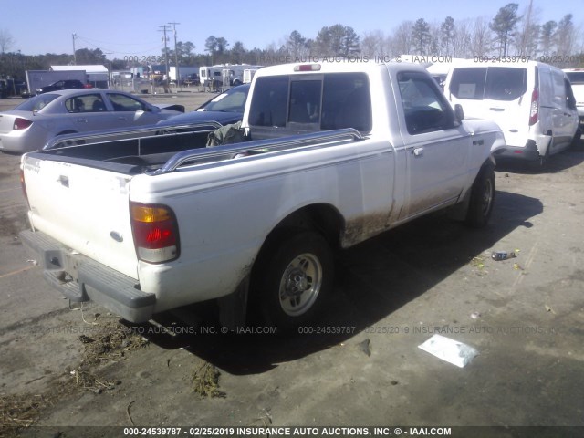 1FTYR10C9WUB32894 - 1998 FORD RANGER WHITE photo 4