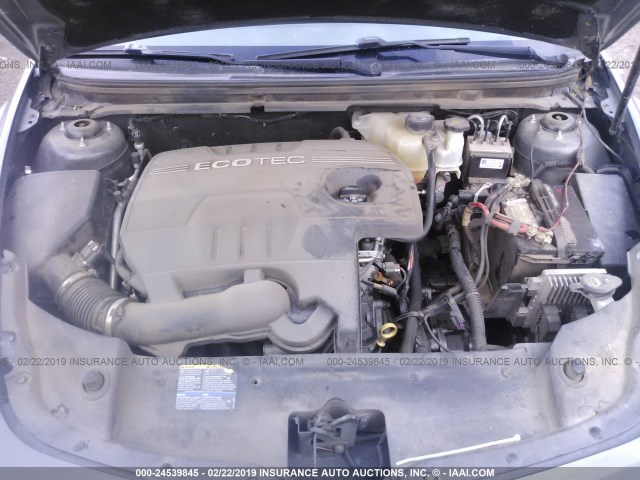1G1ZG57B59F172583 - 2009 CHEVROLET MALIBU LS GRAY photo 10