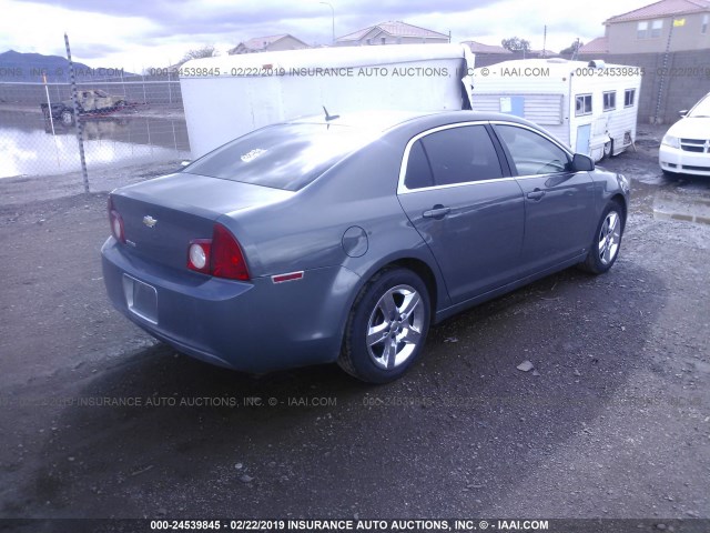 1G1ZG57B59F172583 - 2009 CHEVROLET MALIBU LS GRAY photo 4