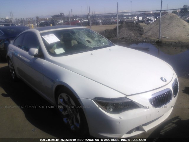 WBAEH73414B190498 - 2004 BMW 645 CI AUTOMATIC WHITE photo 1