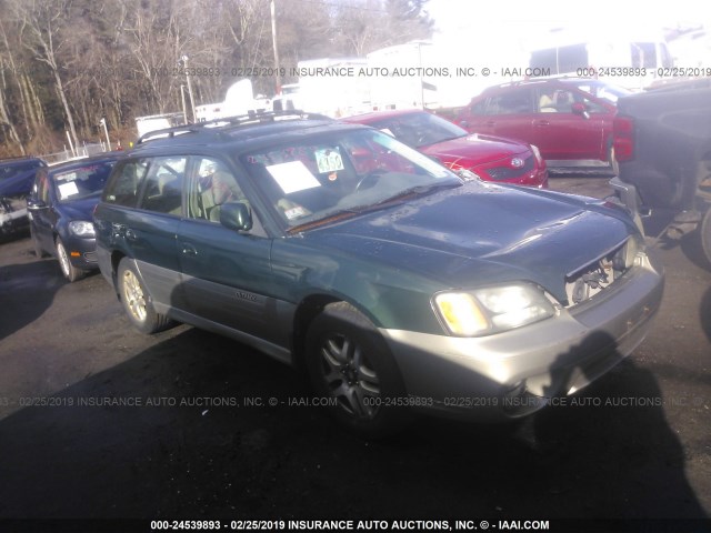 4S3BH686537636552 - 2003 SUBARU LEGACY OUTBACK LIMITED GREEN photo 1