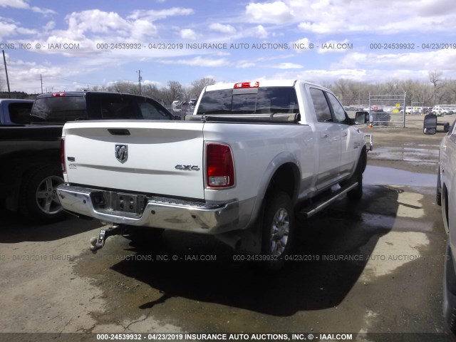 3C6UR5FL0FG615150 - 2015 RAM 2500 LARAMIE WHITE photo 4