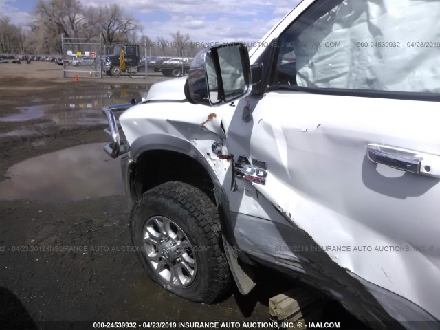 3C6UR5FL0FG615150 - 2015 RAM 2500 LARAMIE WHITE photo 6