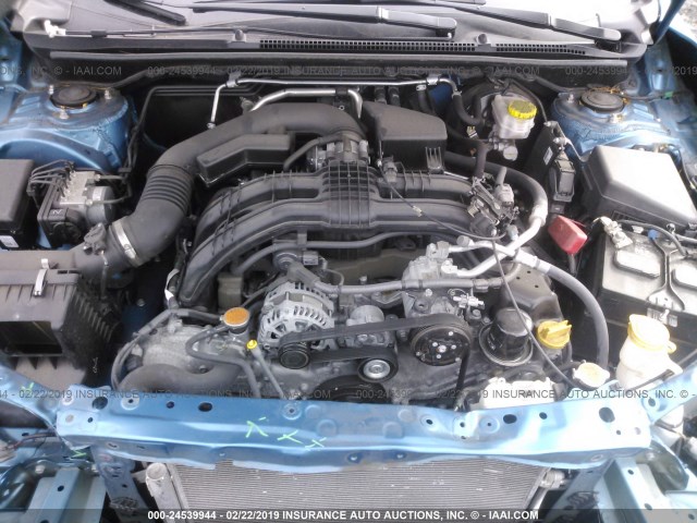 4S3GTAA66H3705748 - 2017 SUBARU IMPREZA BLUE photo 10