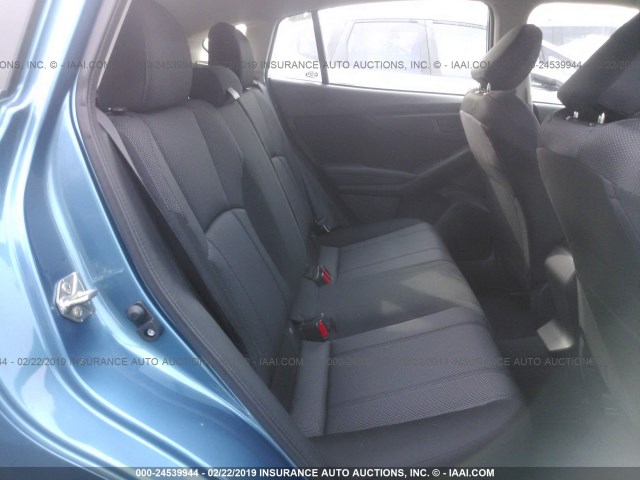 4S3GTAA66H3705748 - 2017 SUBARU IMPREZA BLUE photo 8