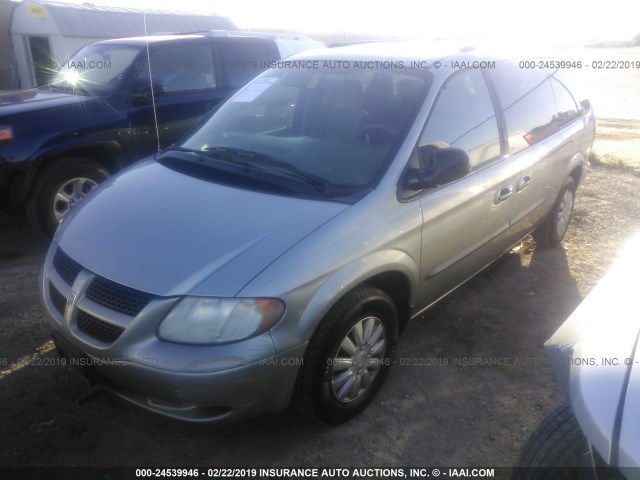 2D4GP44353R383971 - 2003 DODGE GRAND CARAVAN SPORT SILVER photo 2