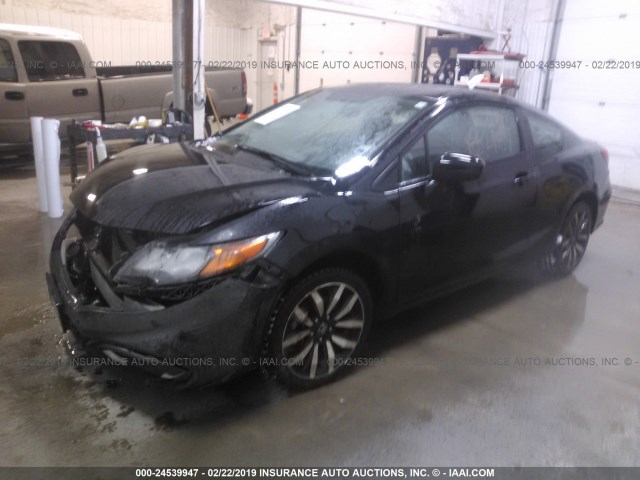 2HGFG3B0XEH507979 - 2014 HONDA CIVIC EXL BLACK photo 2