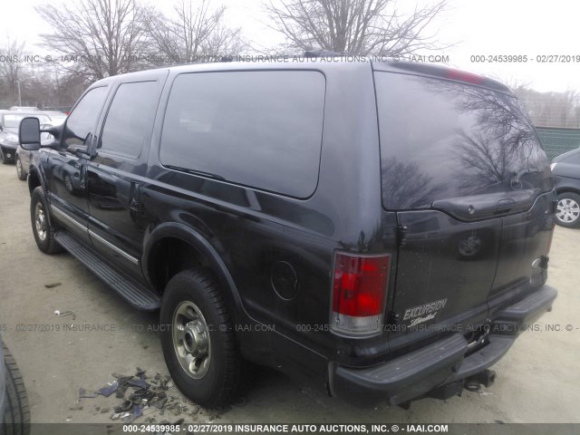 1FMNU43SX3EB44785 - 2003 FORD EXCURSION LIMITED BLACK photo 3