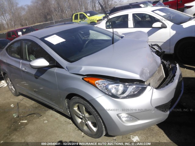 5NPDH4AE8CH101466 - 2012 HYUNDAI ELANTRA GLS/LIMITED SILVER photo 1