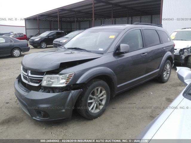 3C4PDCBB9DT538420 - 2013 DODGE JOURNEY SXT GRAY photo 2