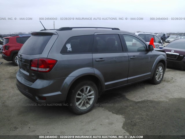 3C4PDCBB9DT538420 - 2013 DODGE JOURNEY SXT GRAY photo 4