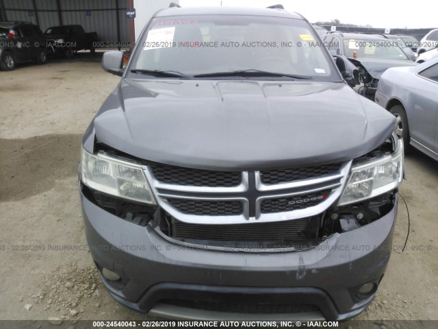 3C4PDCBB9DT538420 - 2013 DODGE JOURNEY SXT GRAY photo 6