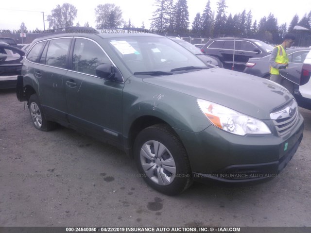 4S4BRBAC3C1210427 - 2012 SUBARU OUTBACK 2.5I GREEN photo 1