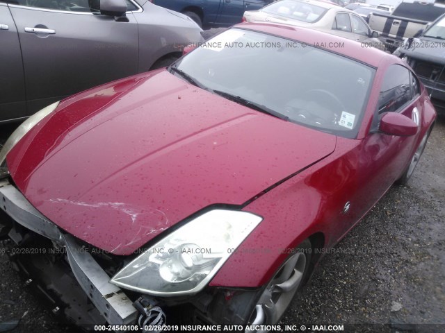 JN1AZ34D06M307004 - 2006 NISSAN 350Z COUPE RED photo 2