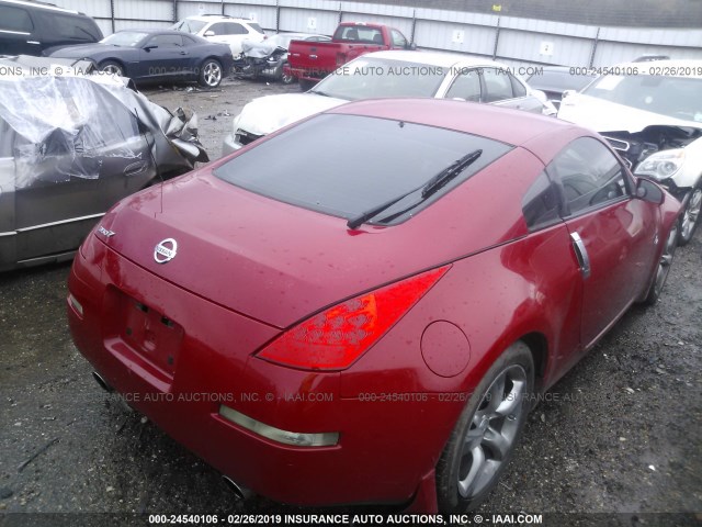 JN1AZ34D06M307004 - 2006 NISSAN 350Z COUPE RED photo 4