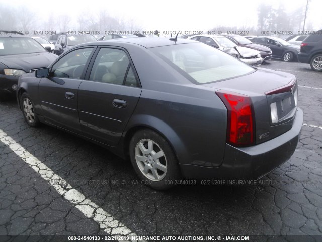 1G6DP577870195677 - 2007 CADILLAC CTS HI FEATURE V6 GRAY photo 3