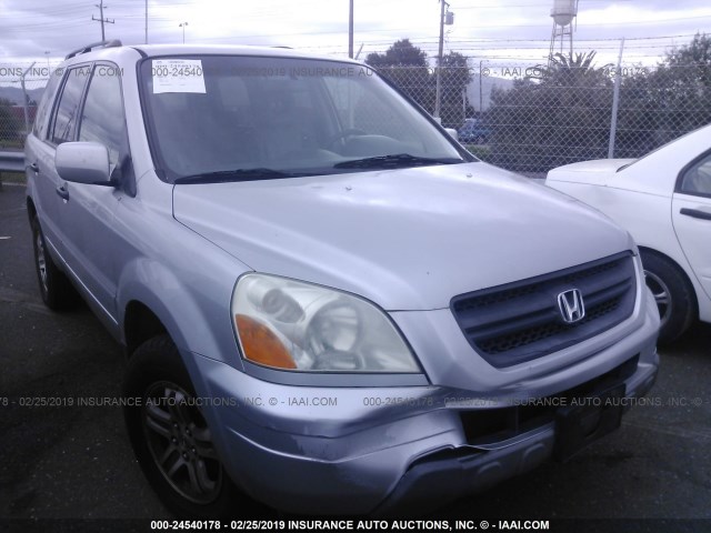 2HKYF18473H524817 - 2003 HONDA PILOT EX SILVER photo 1