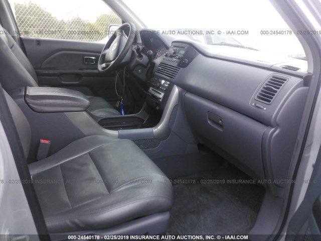 2HKYF18473H524817 - 2003 HONDA PILOT EX SILVER photo 5