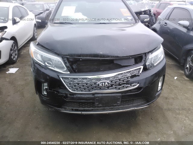 5XYKW4A78EG443850 - 2014 KIA SORENTO SX/SX LIMITED BLACK photo 6