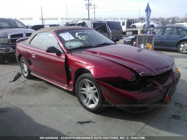 1FAFP45X9WF192002 - 1998 FORD MUSTANG GT RED photo 1
