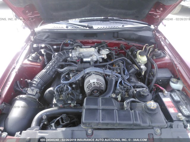 1FAFP45X9WF192002 - 1998 FORD MUSTANG GT RED photo 10