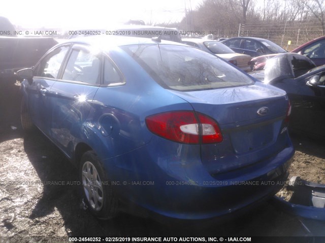 3FADP4AJXBM153812 - 2011 FORD FIESTA S BLUE photo 3