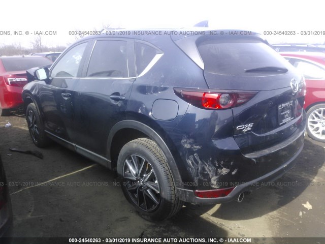JM3KFBCM8J0459030 - 2018 MAZDA CX-5 TOURING Bleu foncé photo 3