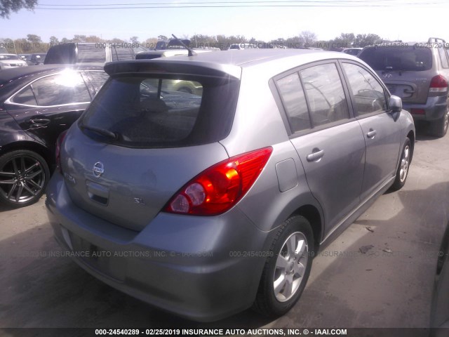 3N1BC1CP8AL465907 - 2010 NISSAN VERSA S/SL GRAY photo 4