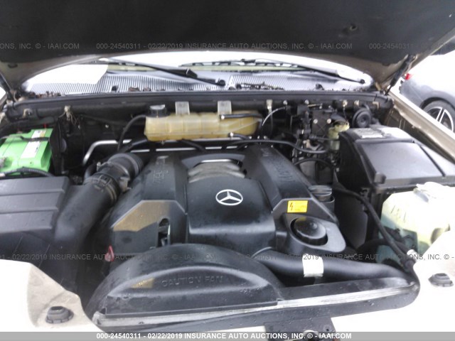 4JGAB54E22A345492 - 2002 MERCEDES-BENZ ML 320 Champagne photo 10