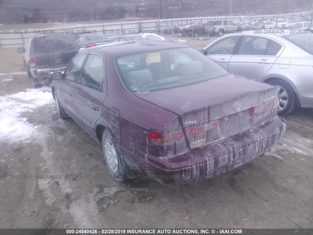 4T1BG22K0VU063562 - 1997 TOYOTA CAMRY CE/LE/XLE 勃艮第红 照片 3